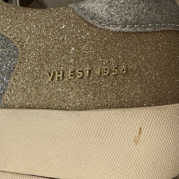 Vintage Havana Kara Matte Silver Gold Glitter Sneaker 9 - Picture 11 of 11